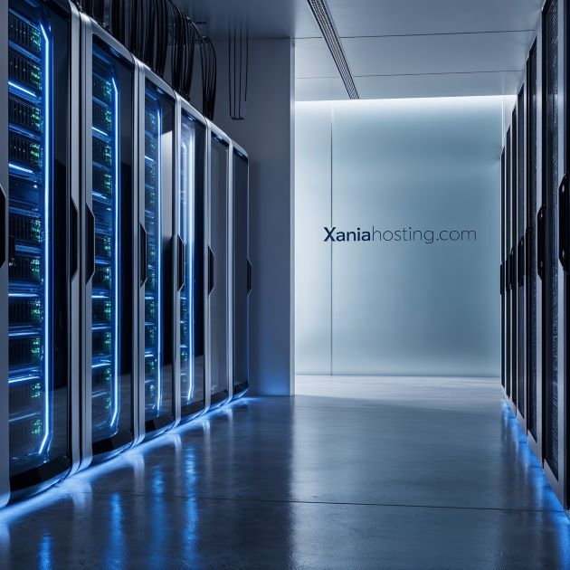 a room with rows of servers